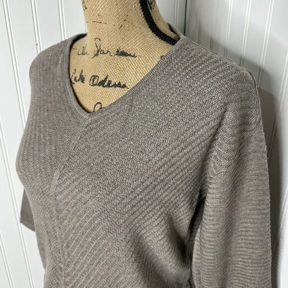 Chicos Touch Of Cashmere Sweater Sz 0 US 4 Quiet Luxury Minimalist Casual Office - Picture 2 of 16